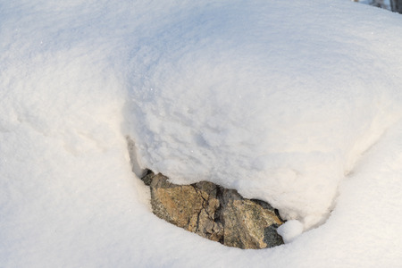 snowy uneven winter nature, cold background