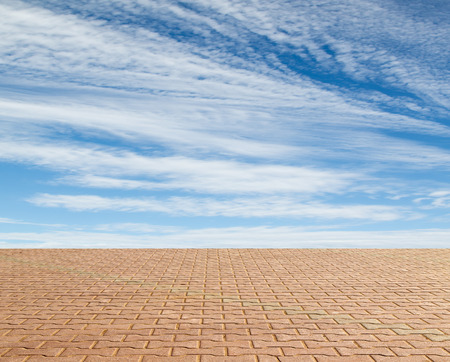 paving stones in the skyの写真素材