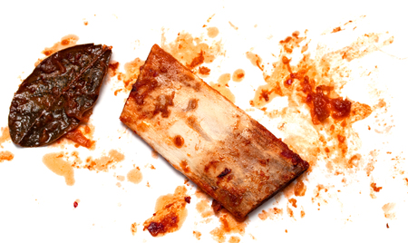 Set of pork bones isolated on white backgroundâ stock imageの写真素材