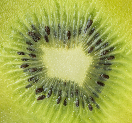 kiwi fruit and half kiwi fruit isolated on white backgroundの写真素材