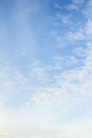 Cirrus clouds in the blue sky.の写真素材