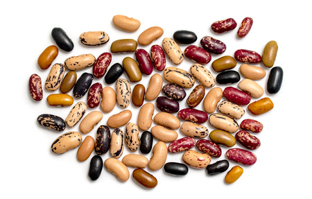 Beans isolated on white background.の写真素材