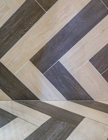 Decorative background tile on the floor and wall. Interior room background.の写真素材