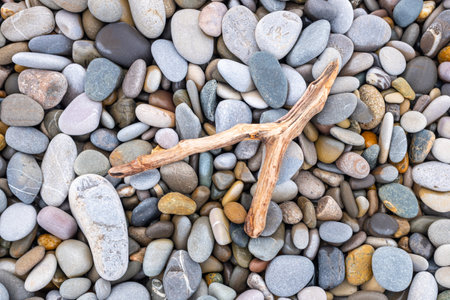 sea pebbles as a backgroundの写真素材