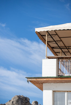 New and old architecture of the city against the sky.の写真素材