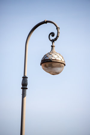 City lighting lamps on the street during the daytime.の写真素材