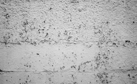 Background of old white concrete wall. Popular grunge wall texture background.の写真素材