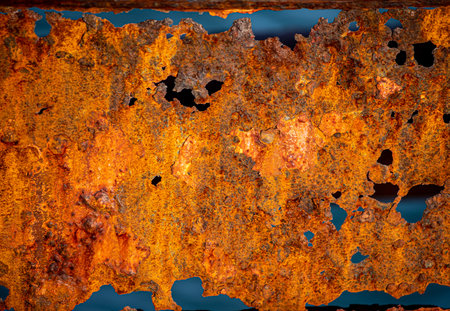 Background texture of a rusty metal barn plate.
