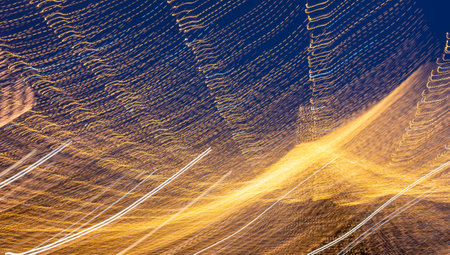 Abstraction, festive night lights out of focus bokeh.