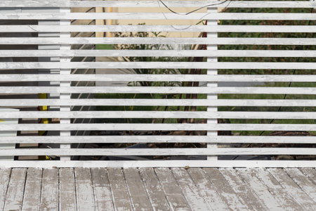 Texture of old wood, wall background, fence.の写真素材