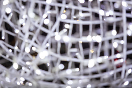 abstract background bokeh circles for Christmas and New Year.の写真素材