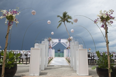 wedding settingの写真素材