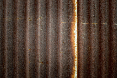Rusty Zinc background Textureの写真素材