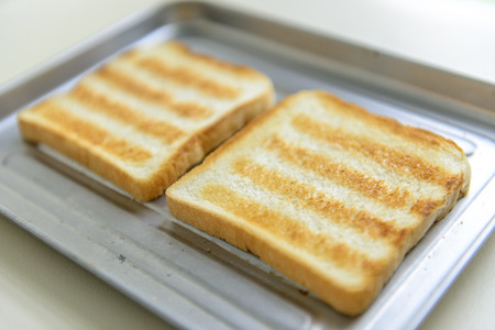 Slice toast bread background textureの写真素材