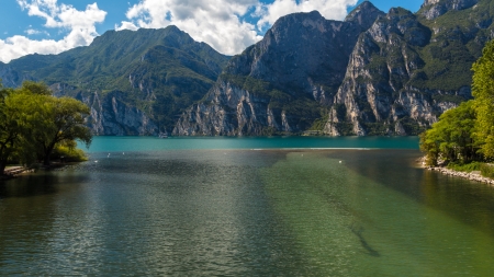 Monster in the Lake Gardaの写真素材