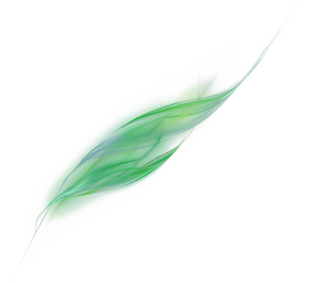 White abstract background. Fresh green decoration element with grass or leaf texture, fractal pattern.の写真素材