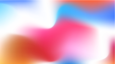 Vector blurred background, for phone screen. Red and blue gradient web pattern for wallpaper, horizontal and bright. White soft waves for smartphone lock screen template texture.のイラスト素材