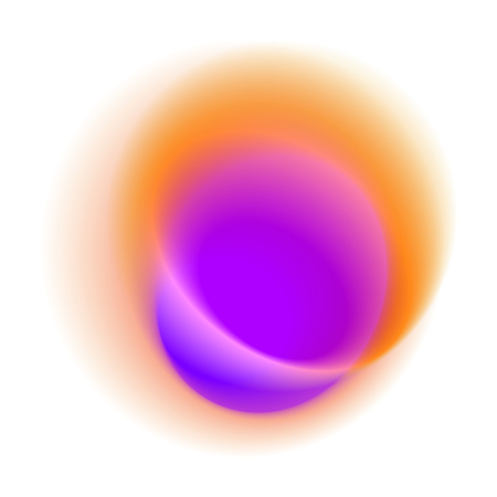  Purple blurred hole pattern. Pink gradient circle isolated on white background. Orange radial spot with round rose colored texture.のイラスト素材