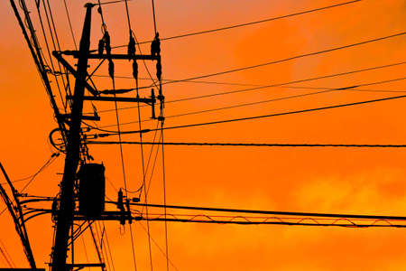 Electric wireの写真素材