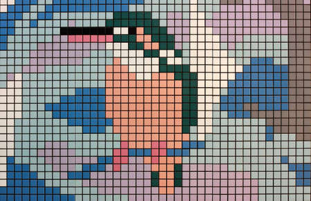 Bird wll patternの写真素材