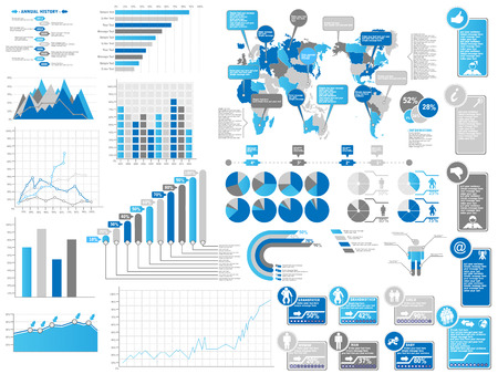 INFOGRAPHICS ELEMENTS  BLIEのイラスト素材