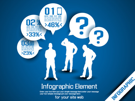 BUSINESS MAN INFOGRAPHIC OPTION THREE 10のイラスト素材