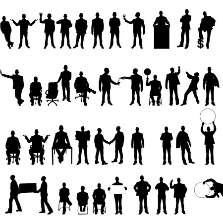 MEGA COLLECTION OF FORTY BUSINESS MAN のイラスト素材
