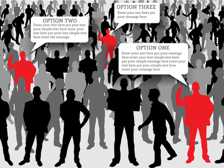BUSINESSMAN PEOPLE IN RED SQUAREのイラスト素材