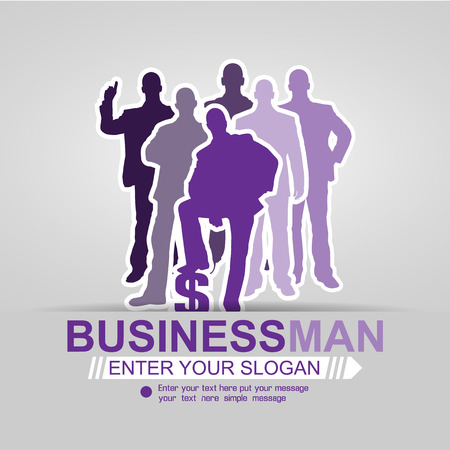 CONCEPT BUSINESSMAN AFFAIR BACKGROUND VIOLET 2015のイラスト素材
