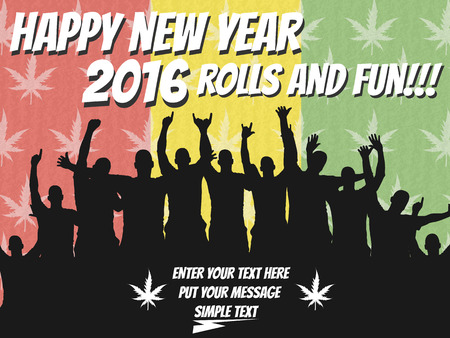 2016 HAPPY NEW YEAR MARIJUANA