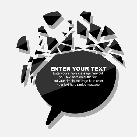 CRUSHED ELEMENT TEMPLATEのイラスト素材