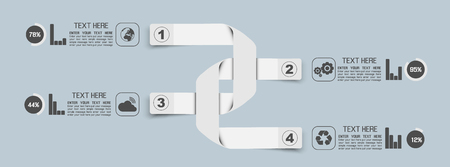 STIKER TEMPLATE OPTION NUMBER BANNERS HORIZONTAL CUTOUT LINES CROSS SHAPED MAGNET WHITEのイラスト素材