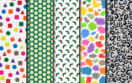 SIMPLE WRAPPING PAPER IN VARIOUS COLORS FOR VARIOUS EVENTS SET FOURのイラスト素材