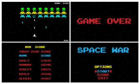 SPACE WAR GAME OLD STYLE RETRO VINTAGE
