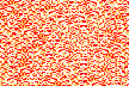 BACKGROUND IN STYLE PIXEL WHITE RED ORANGE YELLOWのイラスト素材
