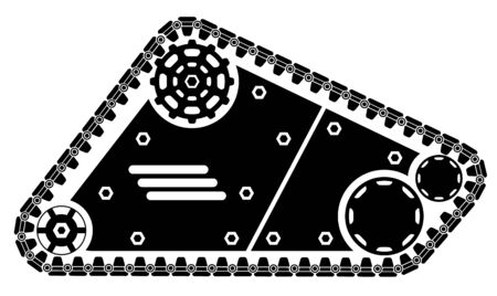 Tracks Tank,Tank Caterpillarのイラスト素材