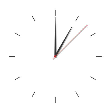 Simple black and white watch fifteenth editionのイラスト素材