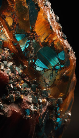 Macro shot of a semi-precious piece of gemstoneの素材