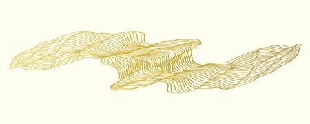 Abstract linear background. Horizontal banner. Vector illustration.のイラスト素材