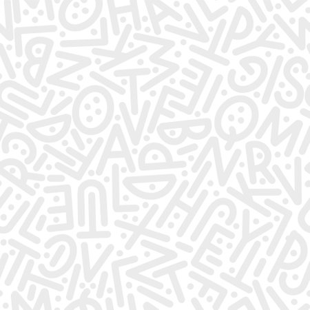 A pattern of letters of the English alphabet in random order. Vector illustration.のイラスト素材