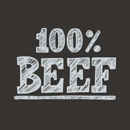 The concept of a signboard drawn in chalk on a chalkboard menu for cafes, bars, pubs in lettering style for print and design.Vector illustration.のイラスト素材