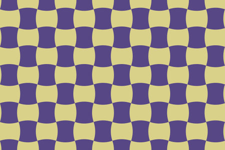 Checkerboard pattern wiht floating chapes in flat style for printing and design. Vector illustration.のイラスト素材
