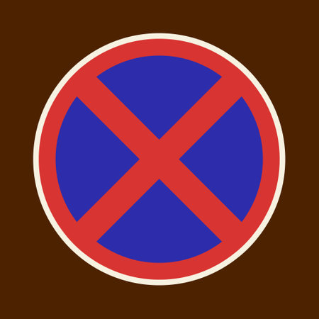 Icon stop prohibited. Sign vector clipart illustrationのイラスト素材