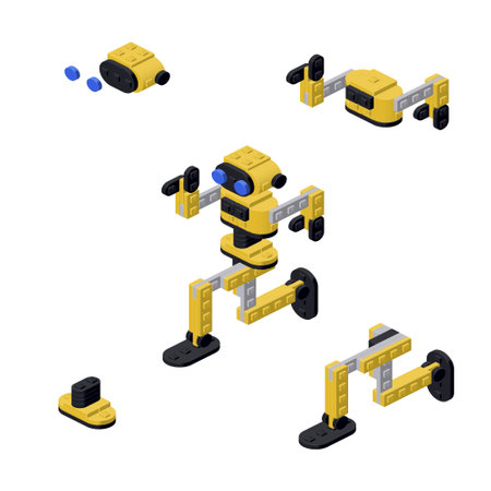 Concept with dancing work in isometric style for print and design.Vector illustration.のイラスト素材