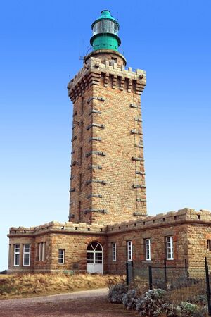 The Cape Fréhel lighthouse in Brittany Franceの写真素材
