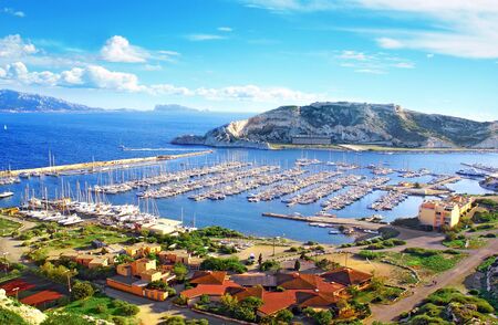 Marina of Friuli Islands in Marseille, France.の写真素材