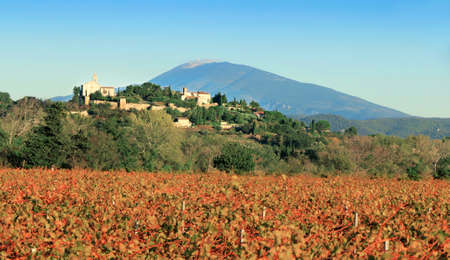Provencal village in the hills in France.の写真素材
