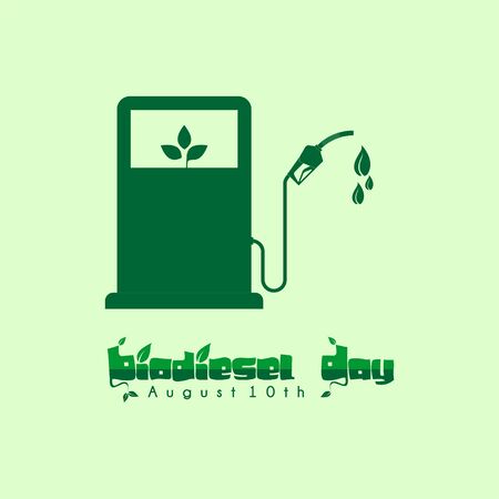 International Biodiesel Day vector designのイラスト素材