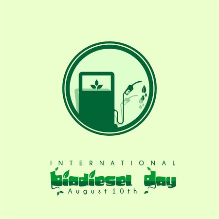 International Biodiesel Day icon logo vector designのイラスト素材