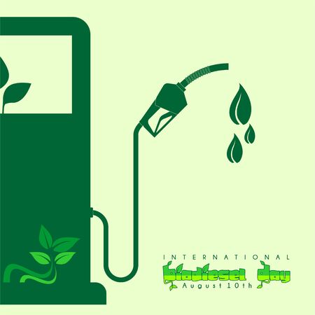 International Biodiesel Day vector designのイラスト素材